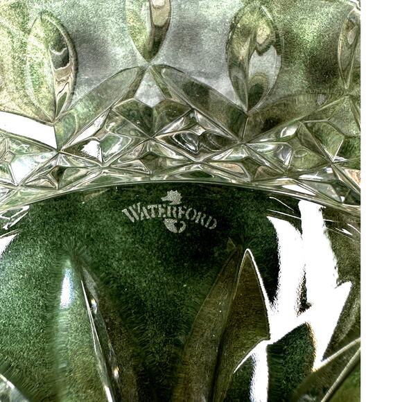 Waterford Crystal Rare Lismore 8-inch Accent Plates Excellent-Set of 2 - Picture 3 of 9